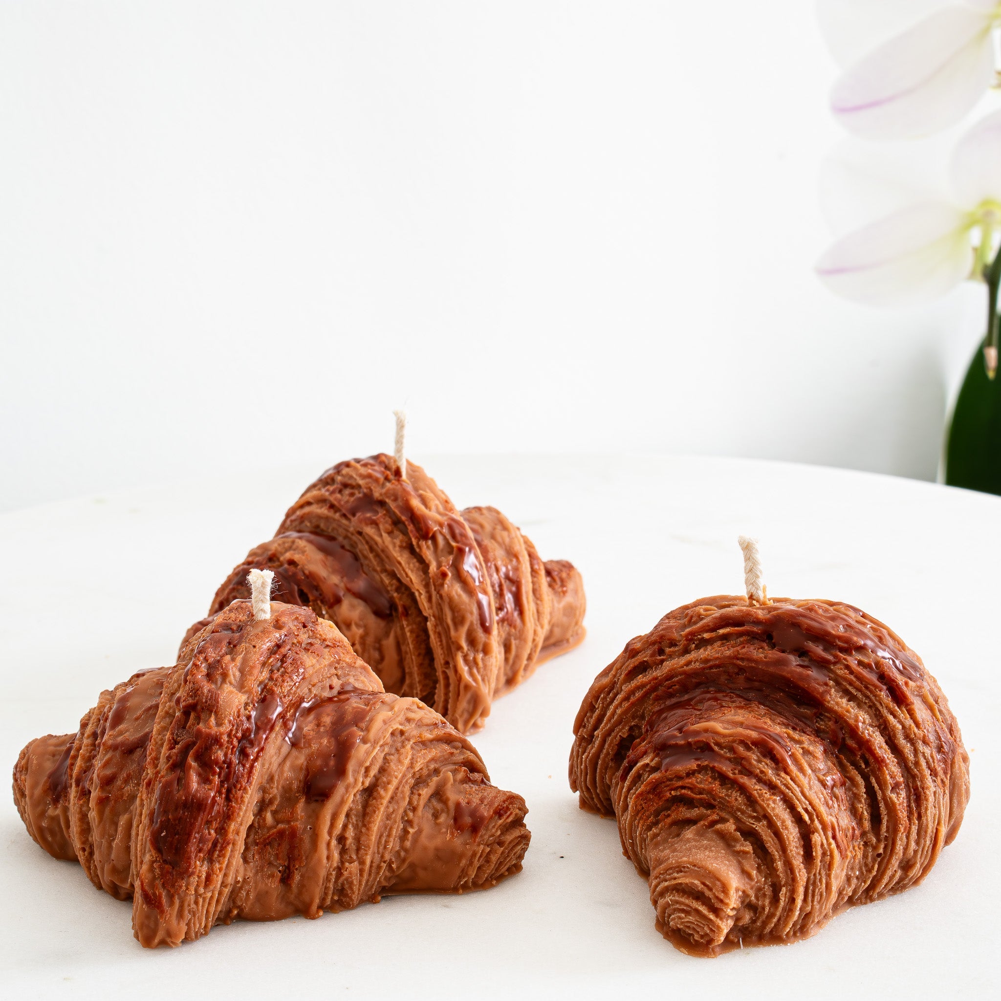 Croissant Candle, French Pastry Candle Decor