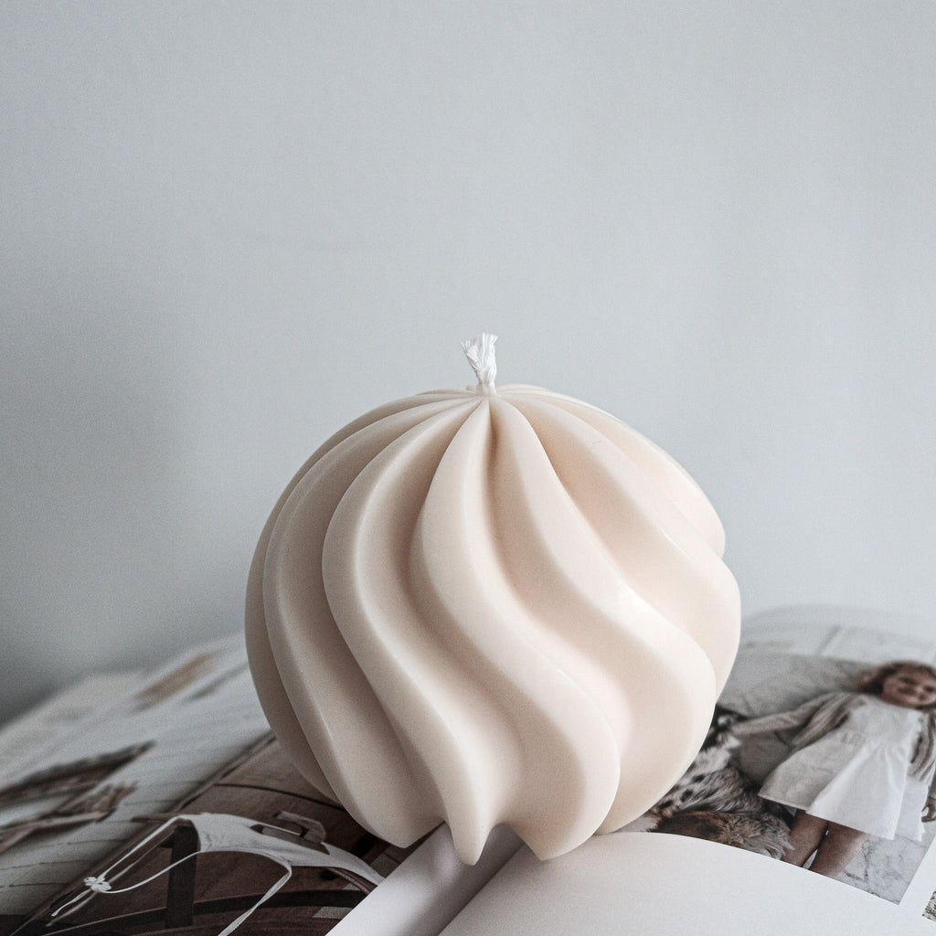Swirl Ball Candle