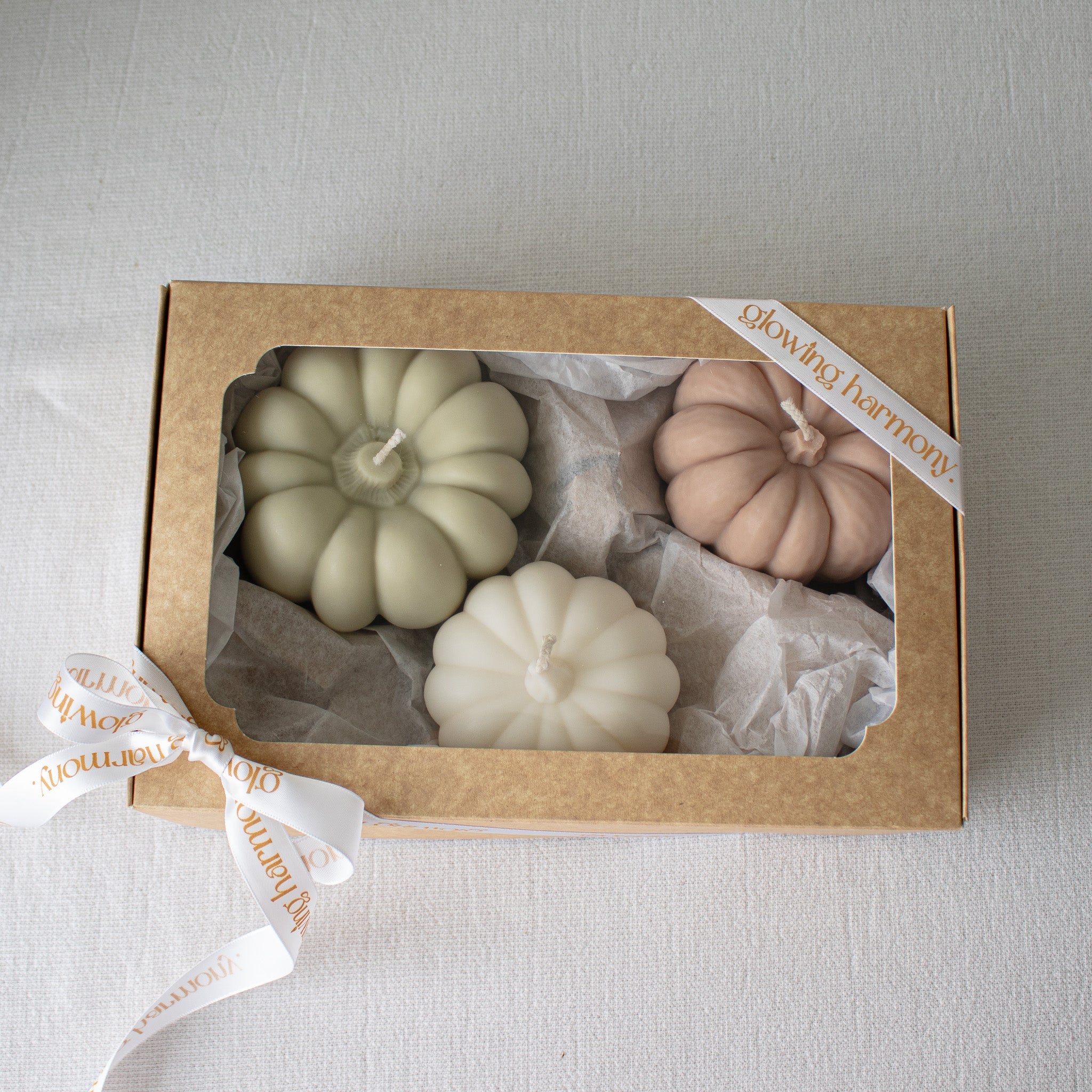 Pumpkin Candle Set in Gift Box, Autumn Pumpkin Candles