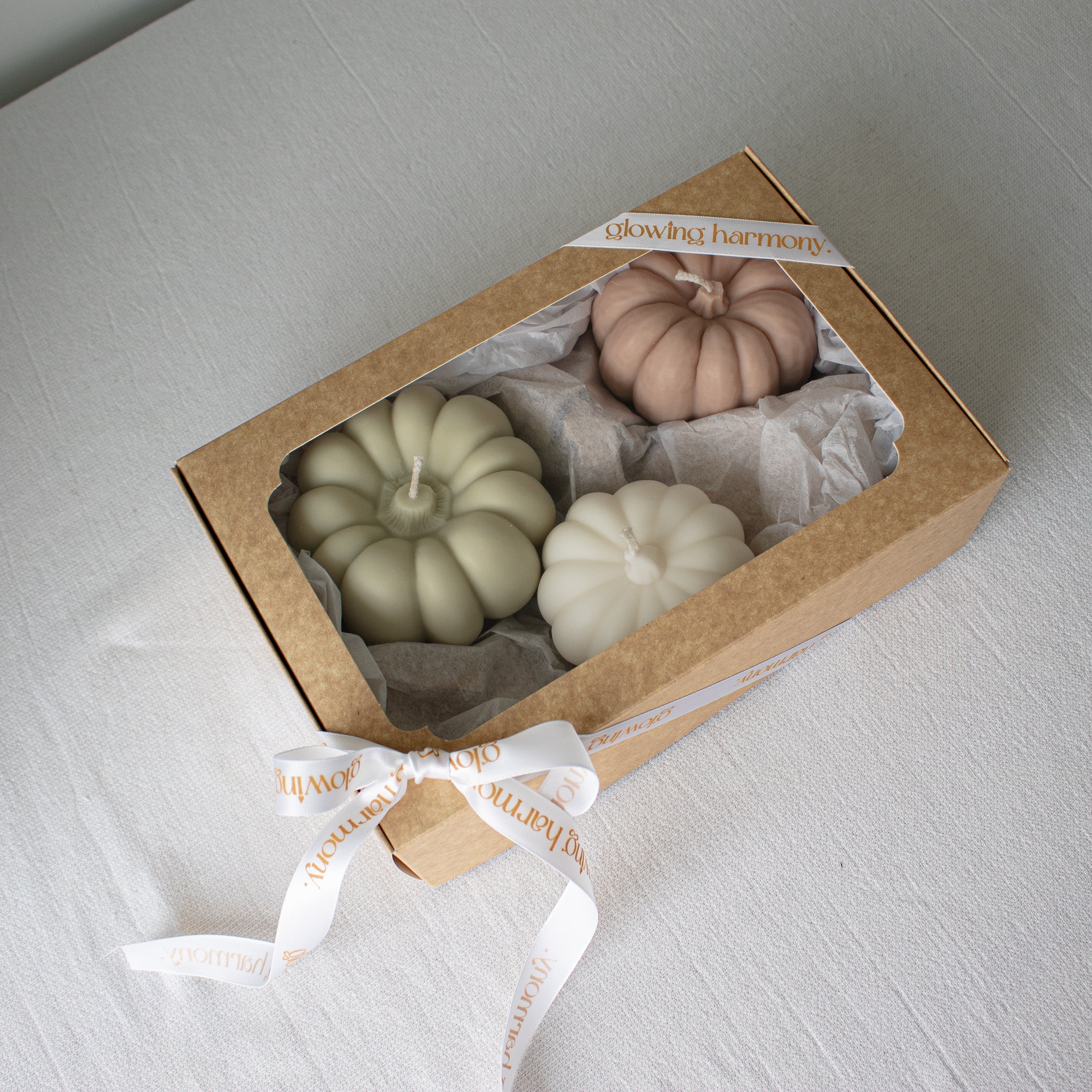 Pumpkin Candle Set in Gift Box, Autumn Pumpkin Candles