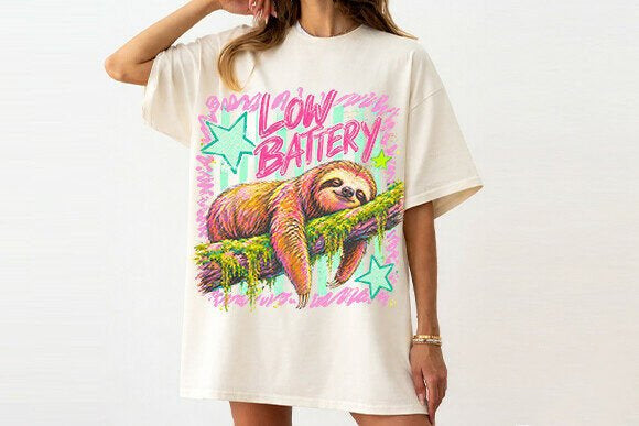Low Battery Graphic Tee