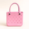 Everyday Medium EVA Tote – Blowing Bubbles | Waterproof, Lightweight, Baby Pink All-Purpose Bag