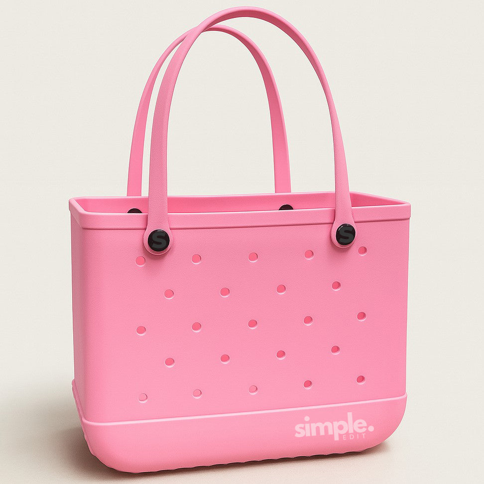 Everyday Extra Large EVA Tote – Pink Lemonade | Waterproof, Lightweight, Sandproof All-Purpose Bag