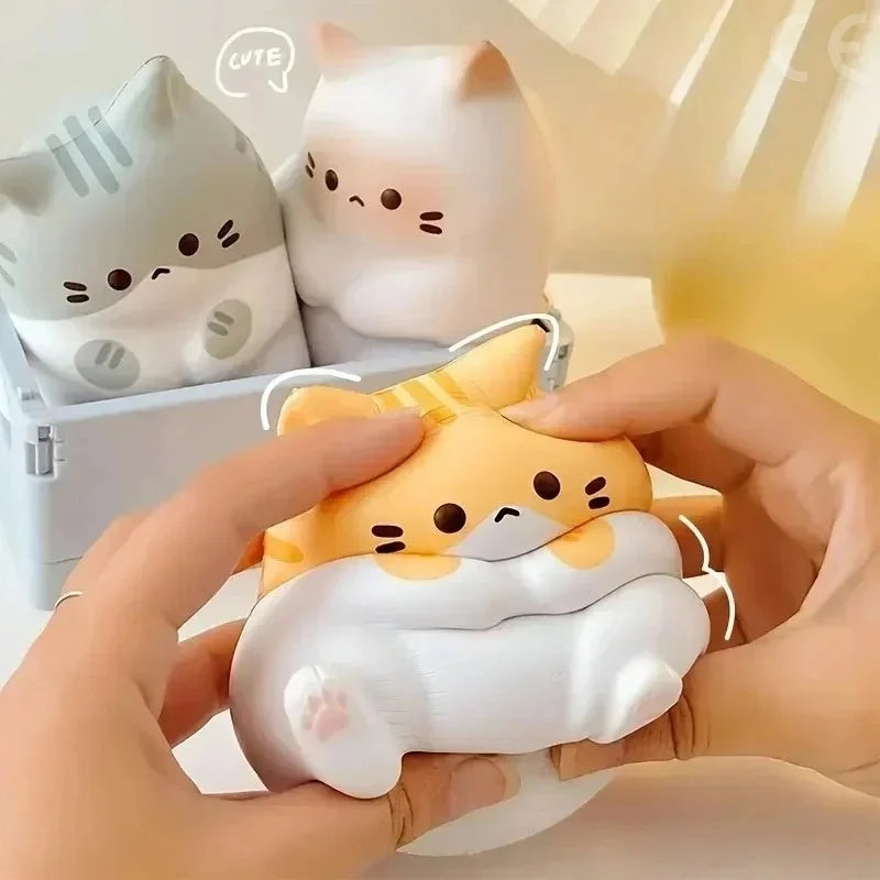 Cat Slow Rising Squishy Toy | Kawaii Cat Stress Ball for Desk Gift