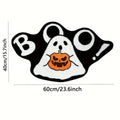 VIKAMA Ghost Halloween Carpet Soft Non-Slip Washable Entrance Door Mat Gothic Home Halloween Decor Bathroom Rug Home Decor