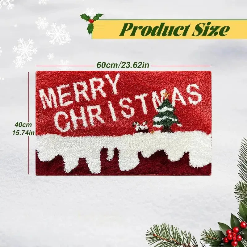 Christmas Door Mat indoor Gingerbread Man Carpet and Red Santa Claus Outdoor New Year 2026 Merry Christmas Home Decor Foot Mat