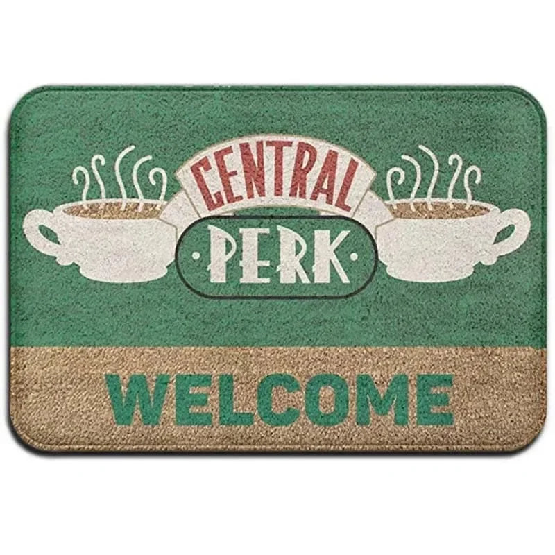 VIKAMA Old Friends Small Fresh Carpet Comfortable Entrance Door Floor Mat Bedroom Entrance Hall Bathroom Doorway Foot Mat