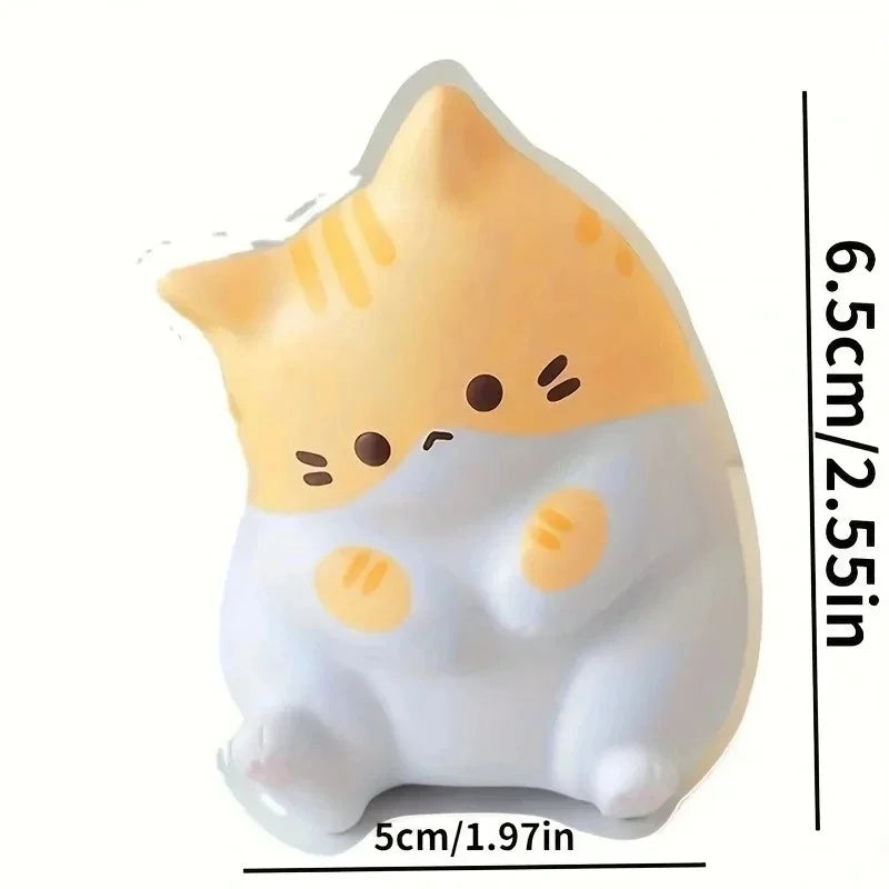 Cat Slow Rising Squishy Toy | Kawaii Cat Stress Ball for Desk Gift