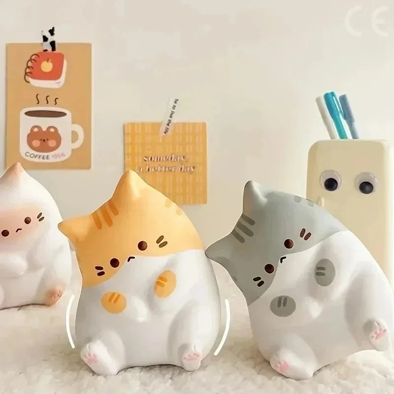 Cat Slow Rising Squishy Toy | Kawaii Cat Stress Ball for Desk Gift