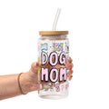 Dog Mom Doodles Glass Cup