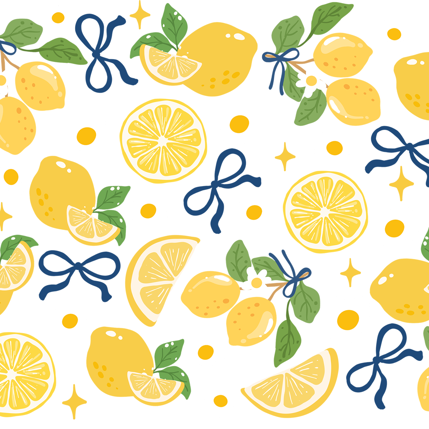 Spring Lemons Glass Cup, Mug & Tumbler with Lid and Straw