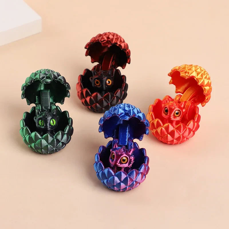 3D Printed Dragon Eggs with Mini Dragon Surprise Toys | Kids Party Favors and Easter Basket Fillers
