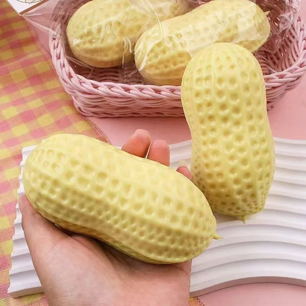 Peanut Squishy Toy Stress Relief | Slow Rebound Sensory Fidget Toy for Anxiety