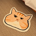 VIKAMA Cute Pet Short Pile Carpet Machine Washable Children's Room Play Area Baby Crawling Mat Ins Style Cat Design Home Decor