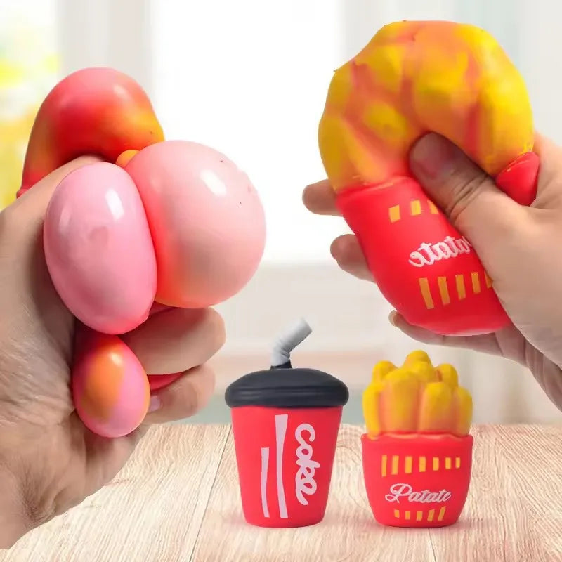 Mini Food Stress Relief Toys | Squeeze Decompression Gift Set
