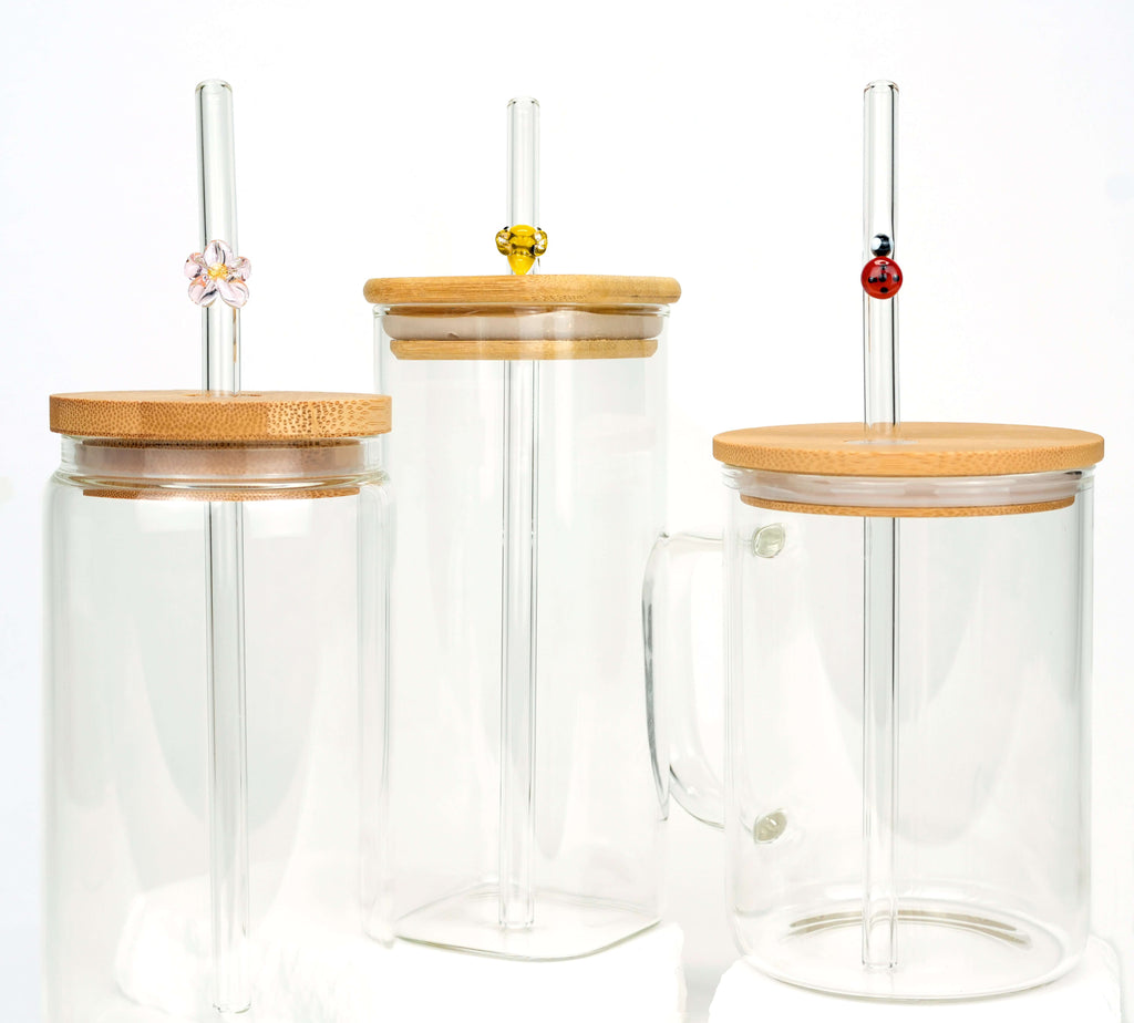 Spring Collection Glass Straws