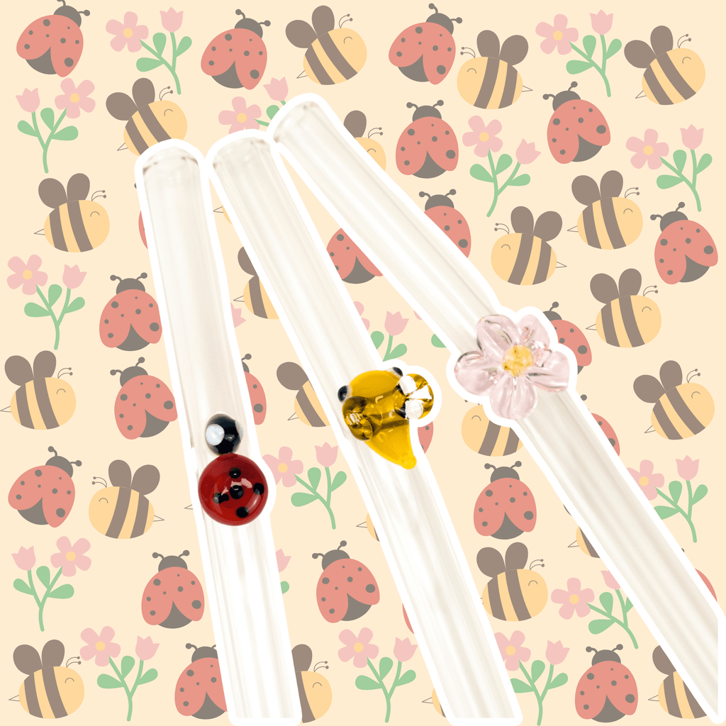 Spring Collection Glass Straws