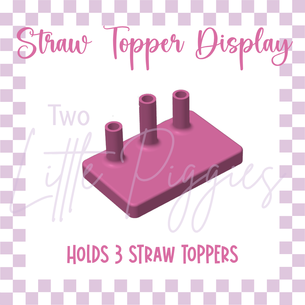 3D Printed - Straw Topper Display