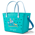 Life is Good Beachcomber Bag Teal Green