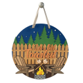 Lets Get Toasted Funny Camping Door Sign Decor