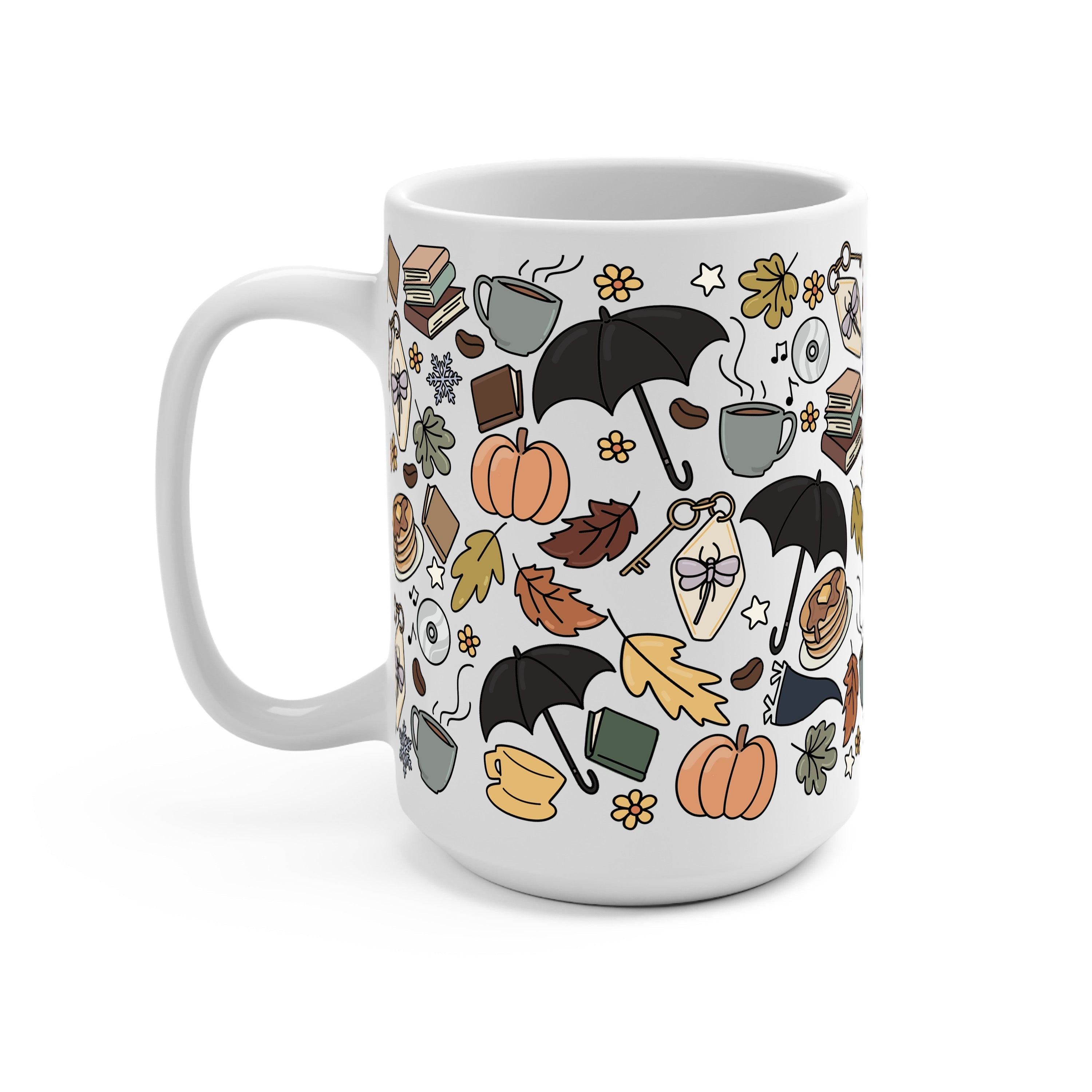 Fall Girls Glass Cup, Mug & Tumbler with Lid and Straw
