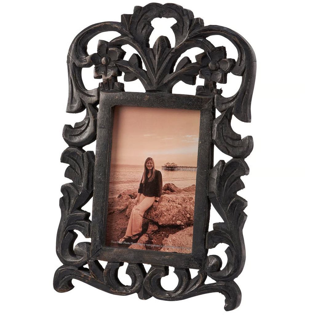 Gothic Black Filigree Ornate Photo Frame
