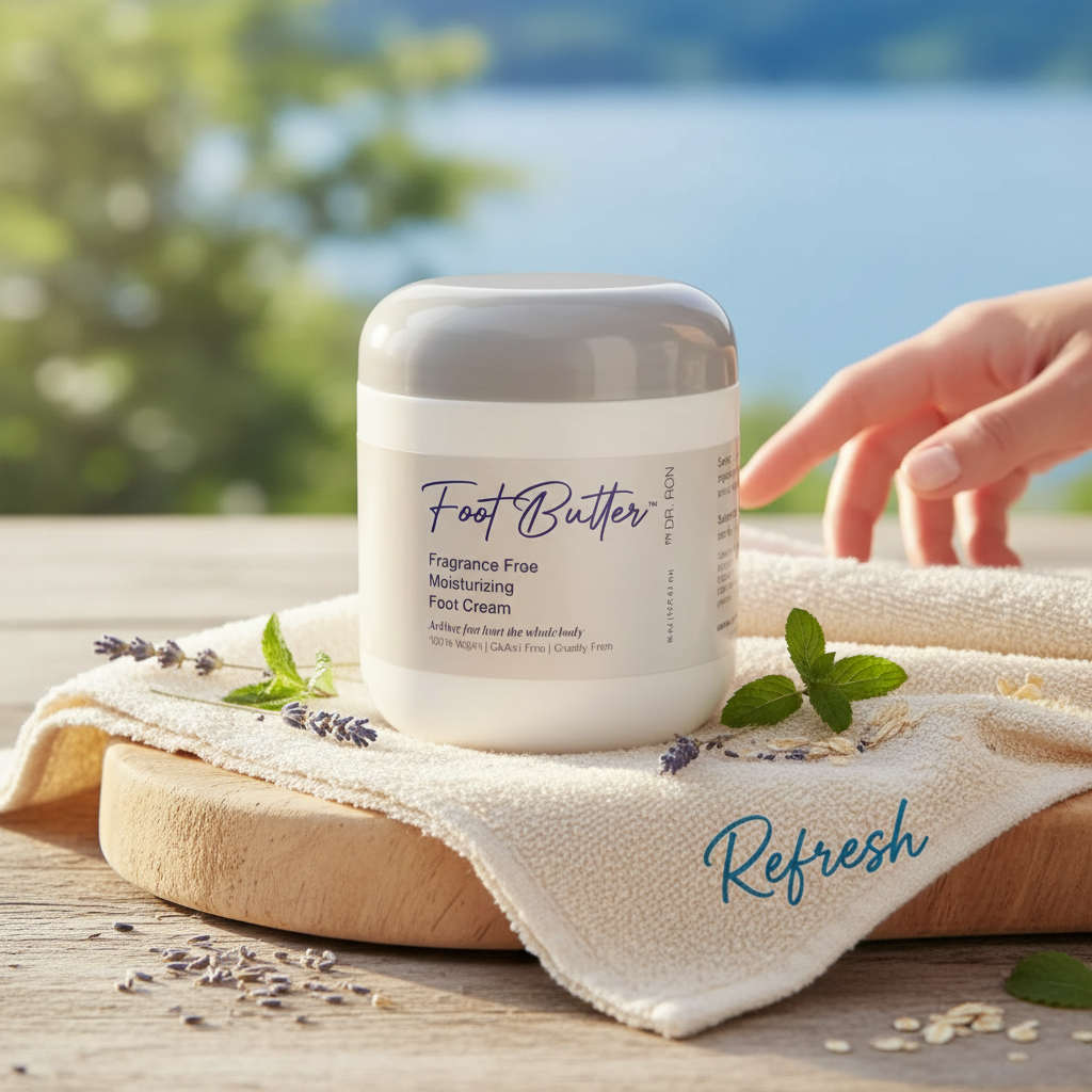 Fragrance-Free Foot Butter Massage Cream – Deep Moisture for Dry, Sensitive Feet