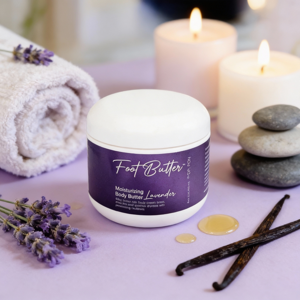 Lavender Moisturizing Body Butter – Deep Hydration for Dry Skin & Tired Feet