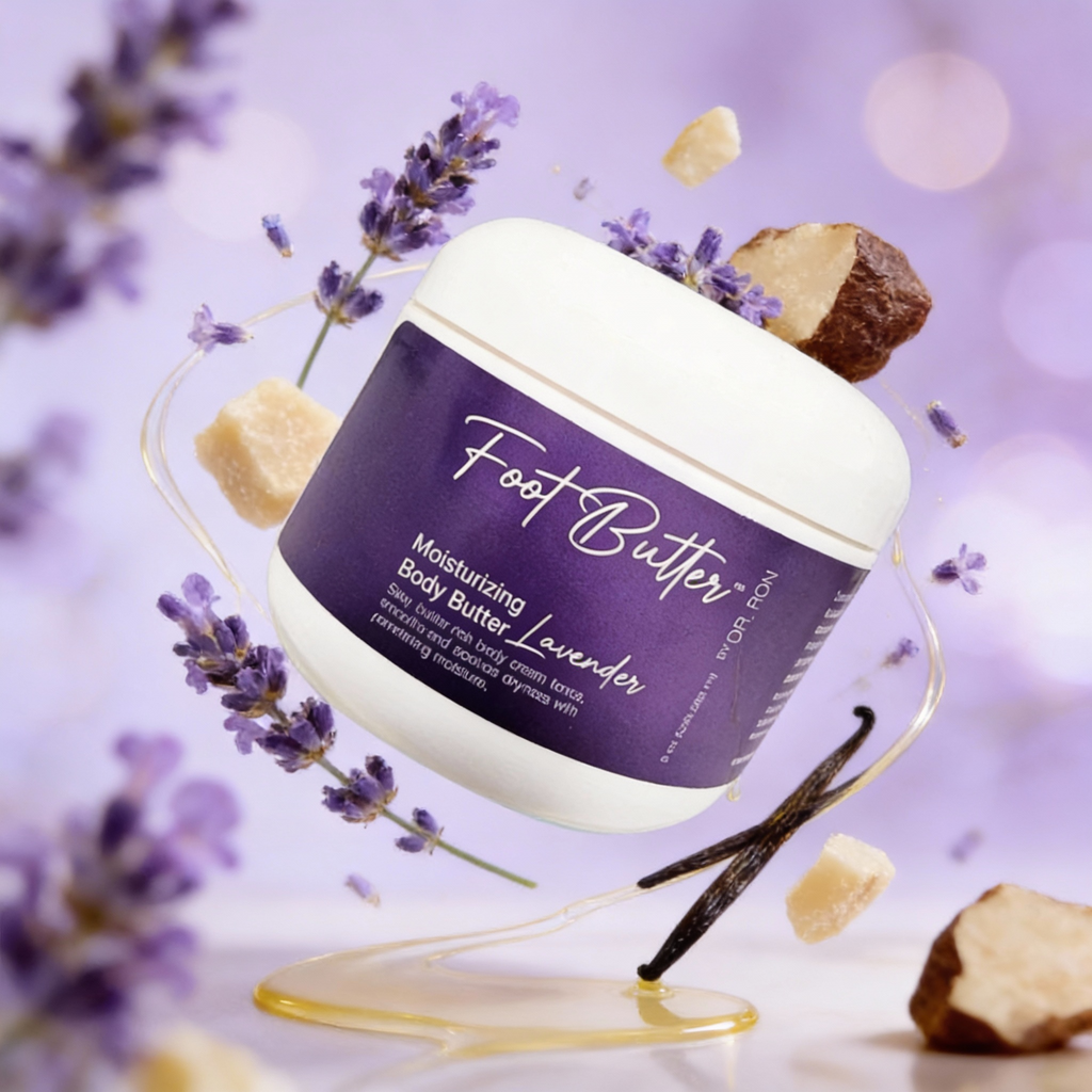 Lavender Moisturizing Body Butter – Deep Hydration for Dry Skin & Tired Feet