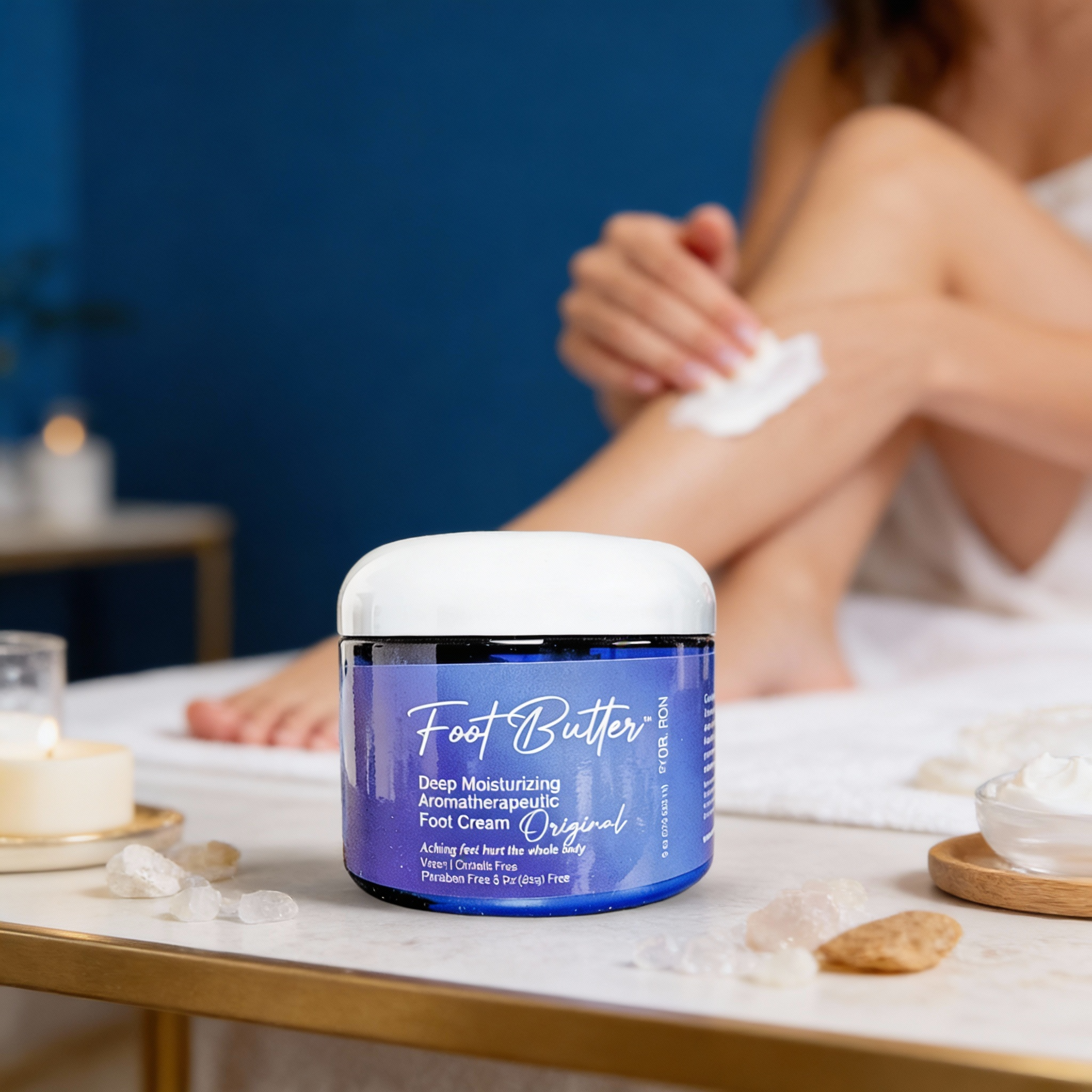 Lavender & Jasmine Foot Butter – Deep Moisturizing Foot Cream for Dry, Tired Feet