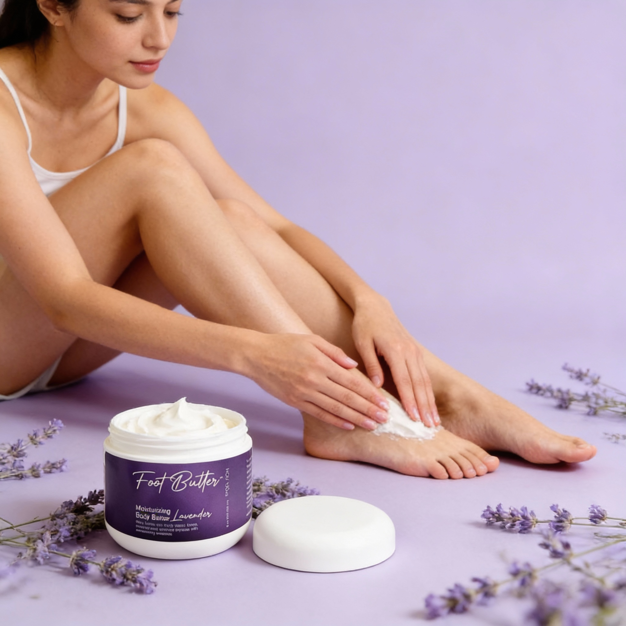 Lavender Moisturizing Body Butter – Deep Hydration for Dry Skin & Tired Feet