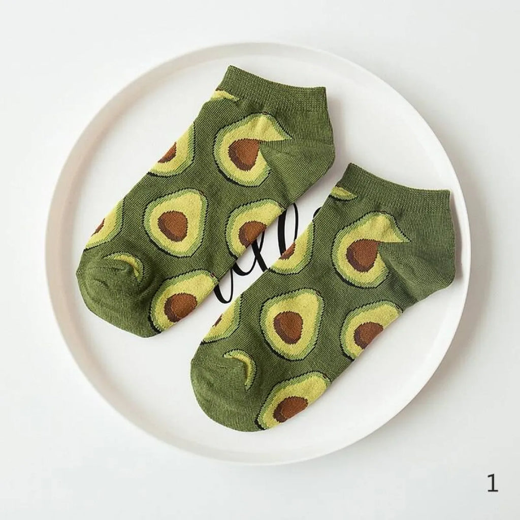 Fruits Printed Harajuku Socks