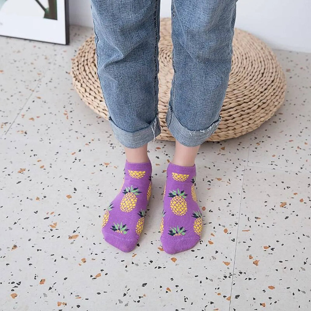 Fruits Printed Harajuku Socks