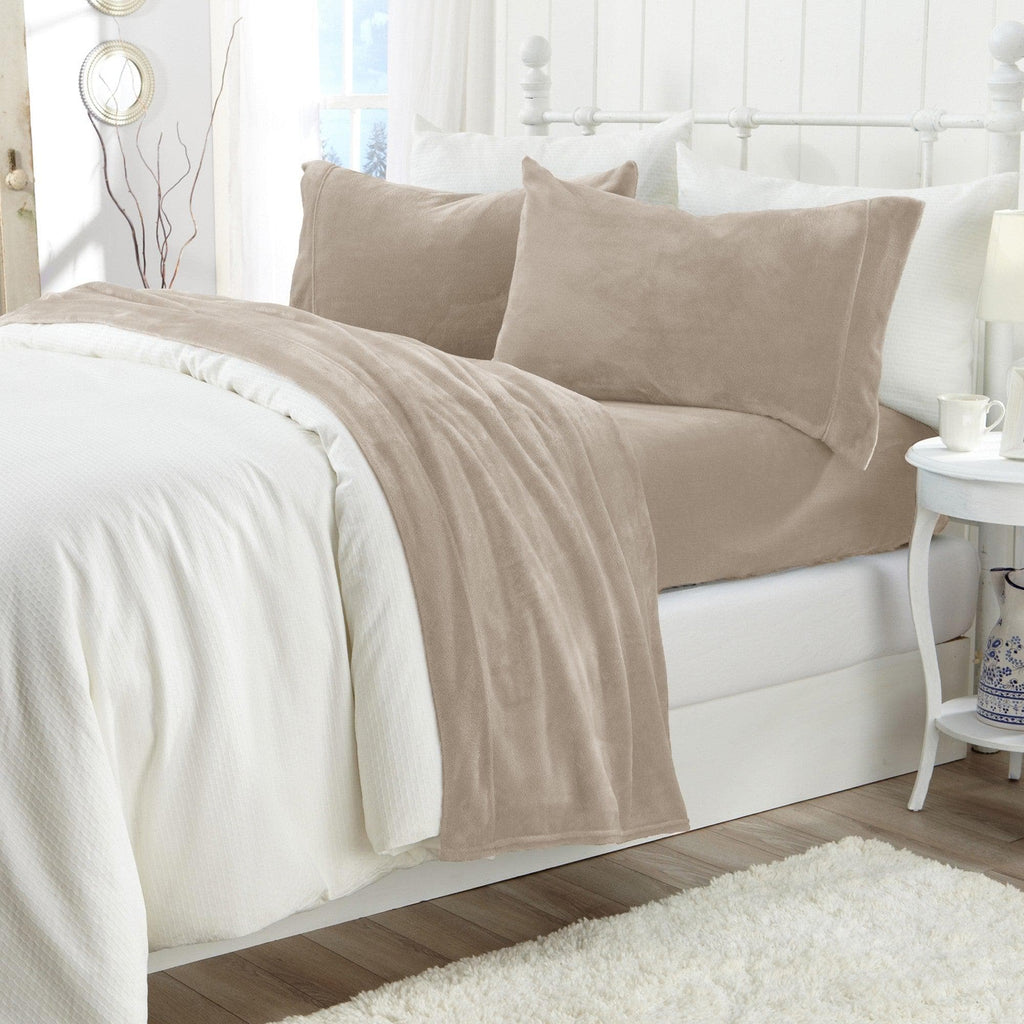 Solid Plush Sheet - Velvet Luxe Collection