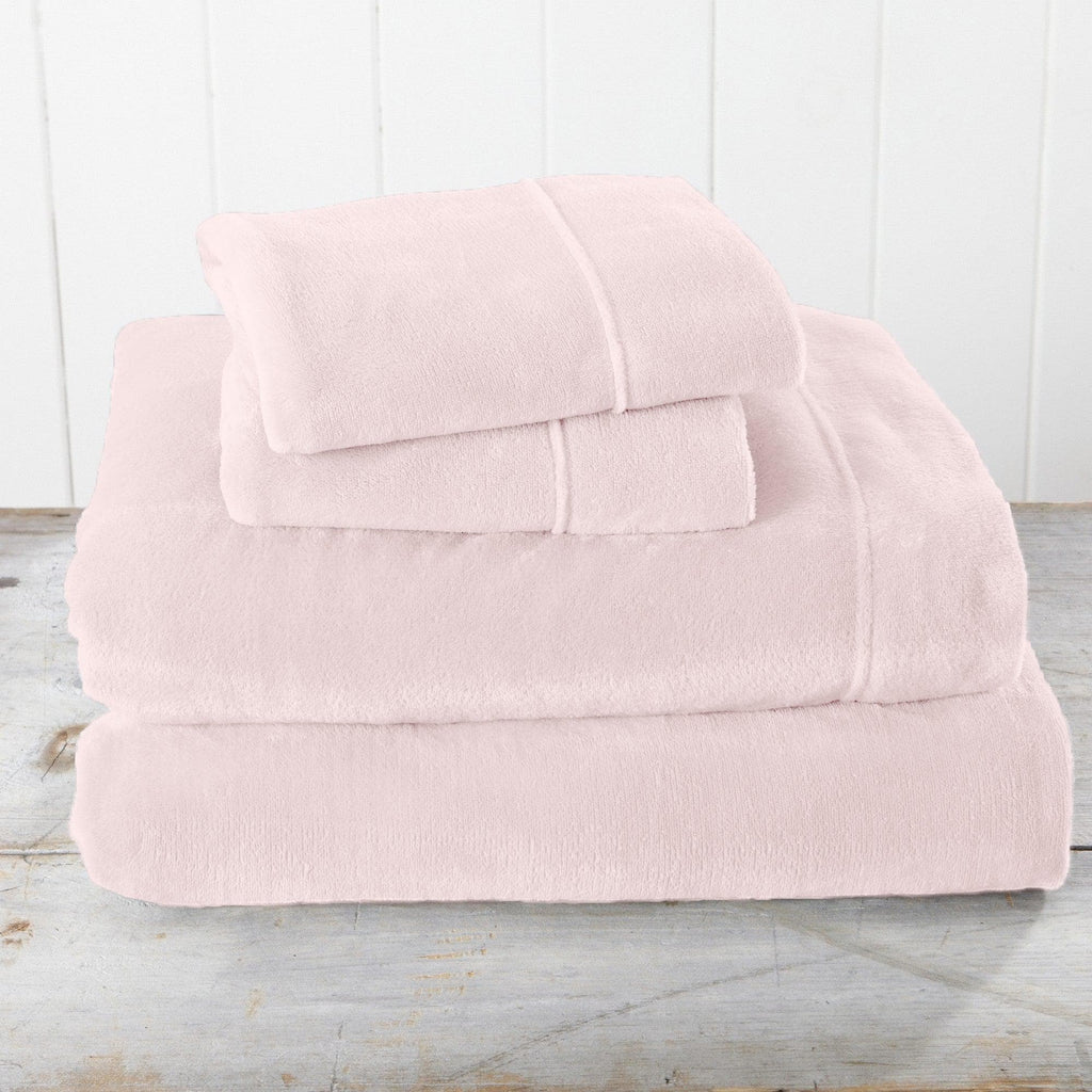 Solid Plush Sheet - Velvet Luxe Collection
