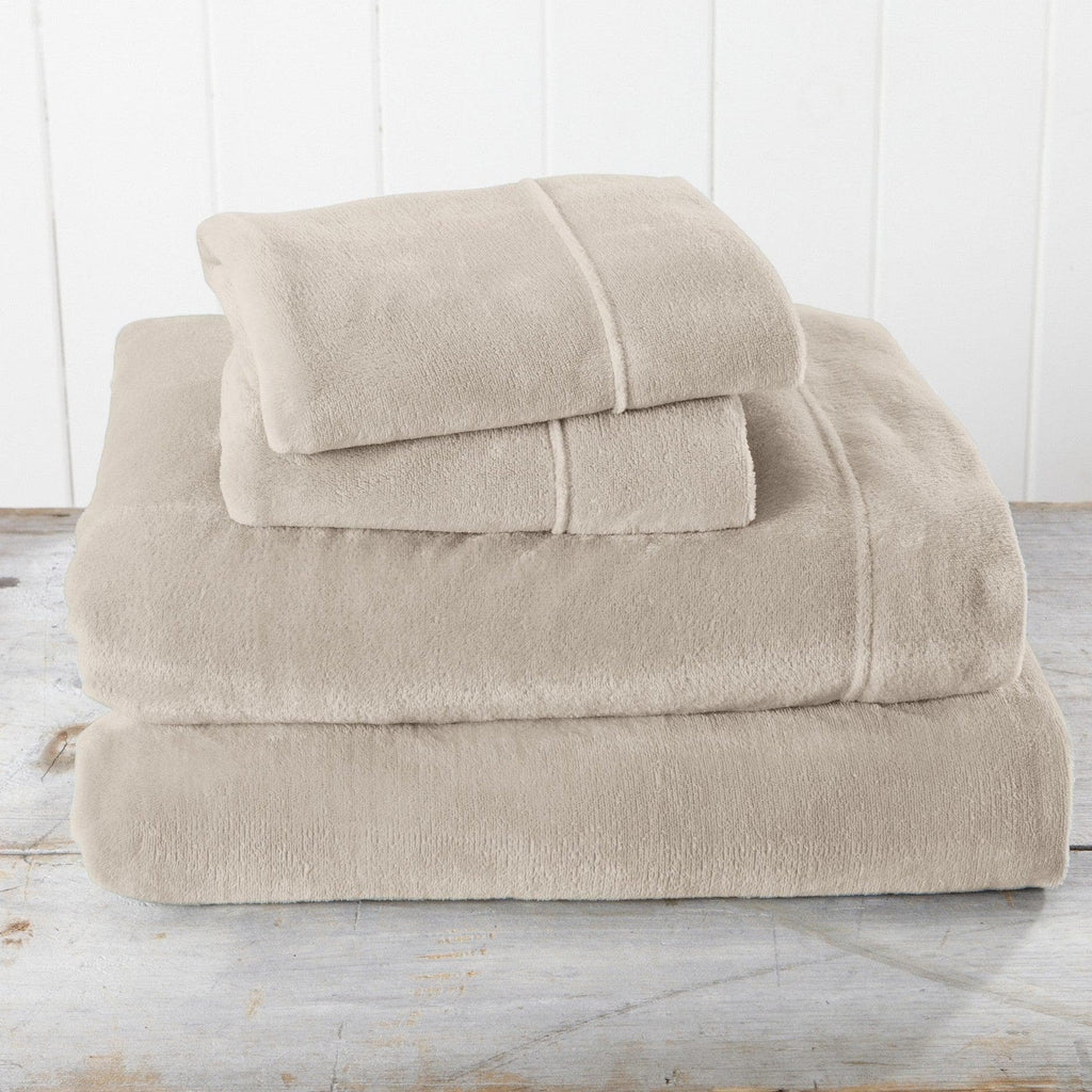 Solid Plush Sheet - Velvet Luxe Collection