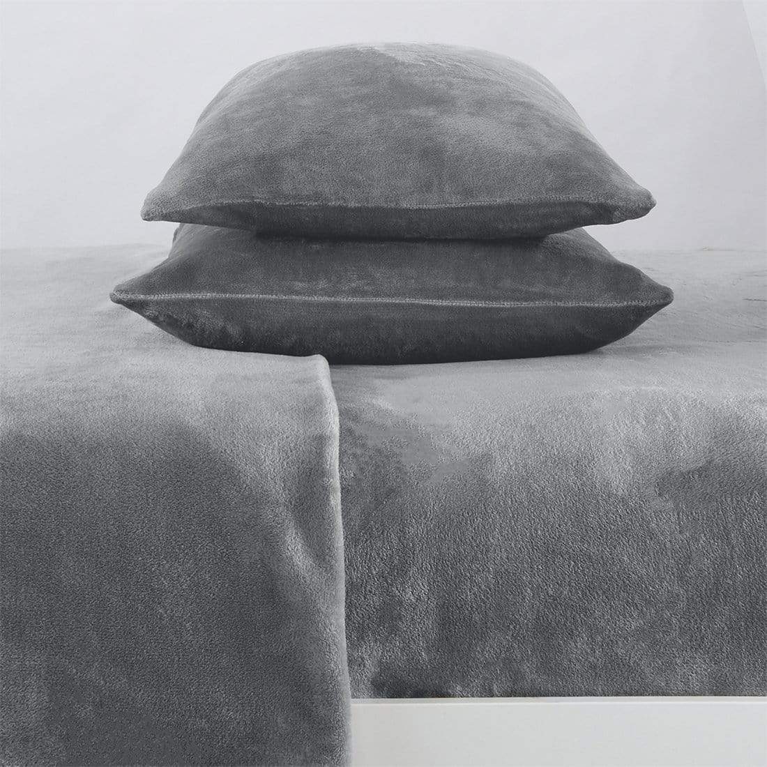 Solid Plush Sheet - Velvet Luxe Collection
