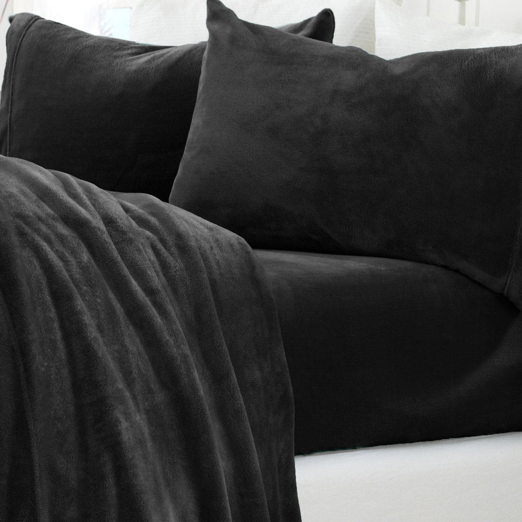 Solid Plush Sheet - Velvet Luxe Collection