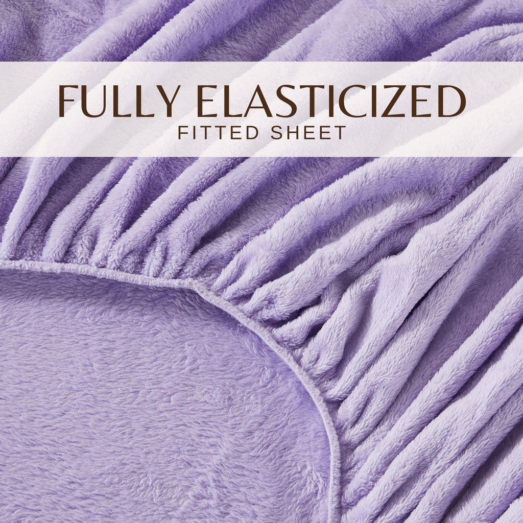 Solid Plush Sheet - Velvet Luxe Collection