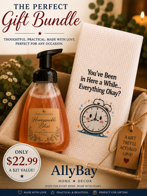 Foaming Soap & Decorative Towel Bundle + FREE Wax Melt