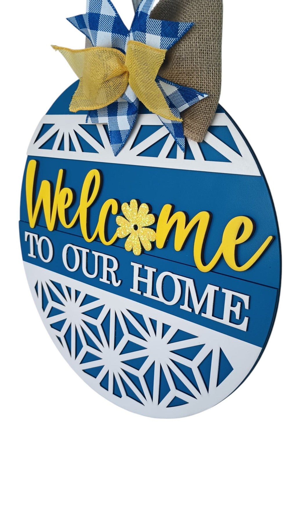 Welcome to Our Home Door Decor Sign