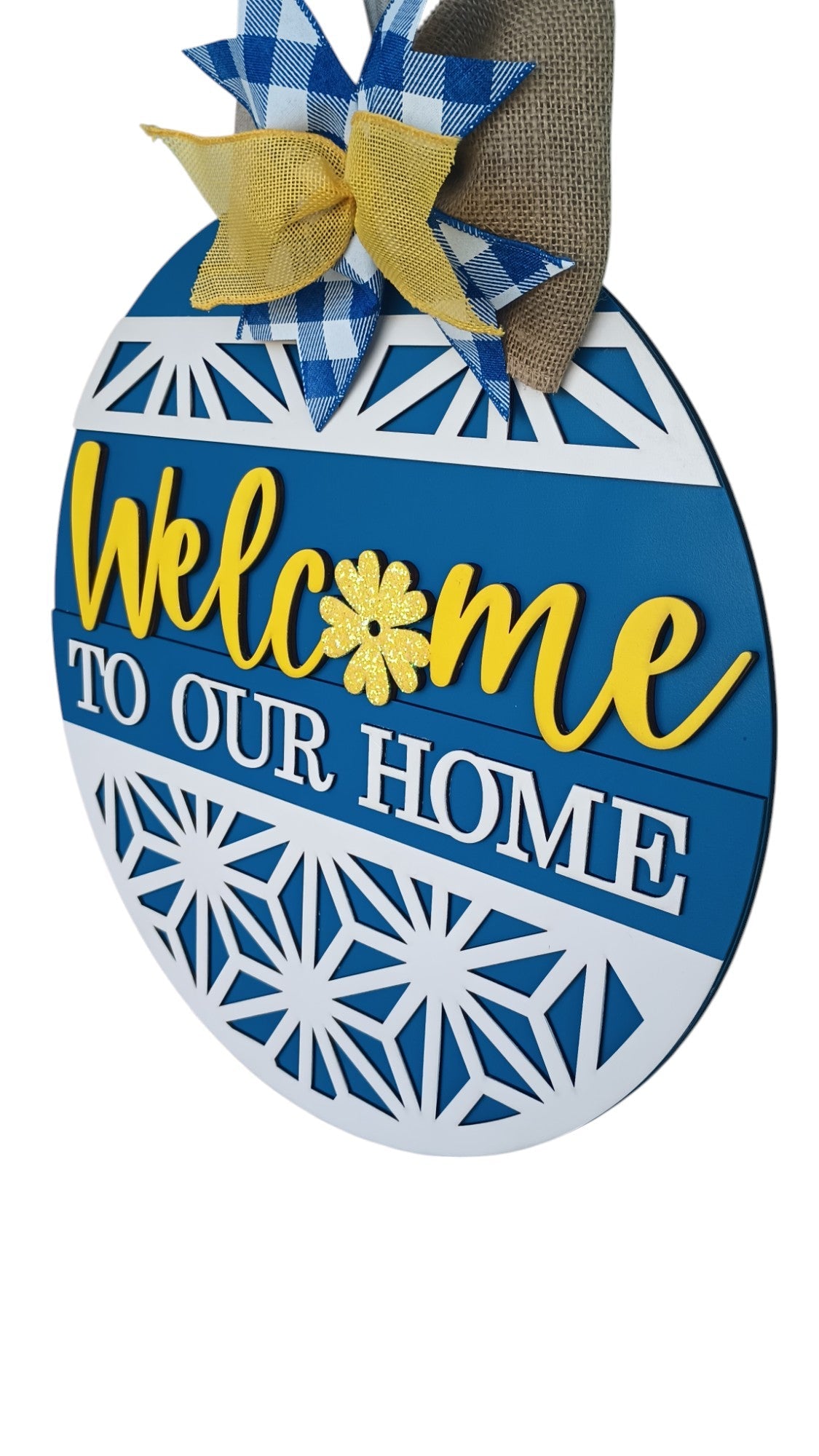Welcome to Our Home Door Decor Sign