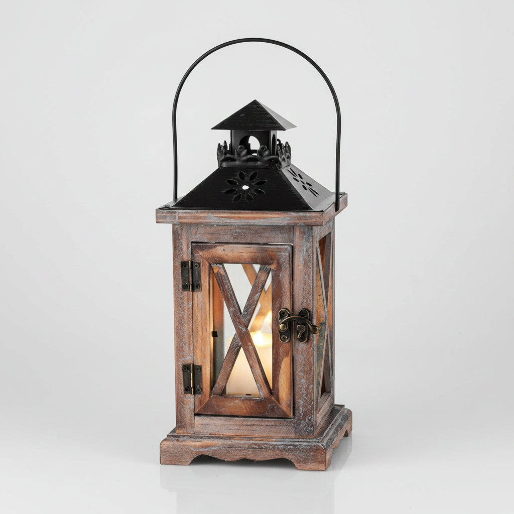 Rustic Home Decor Lantern Set of 2