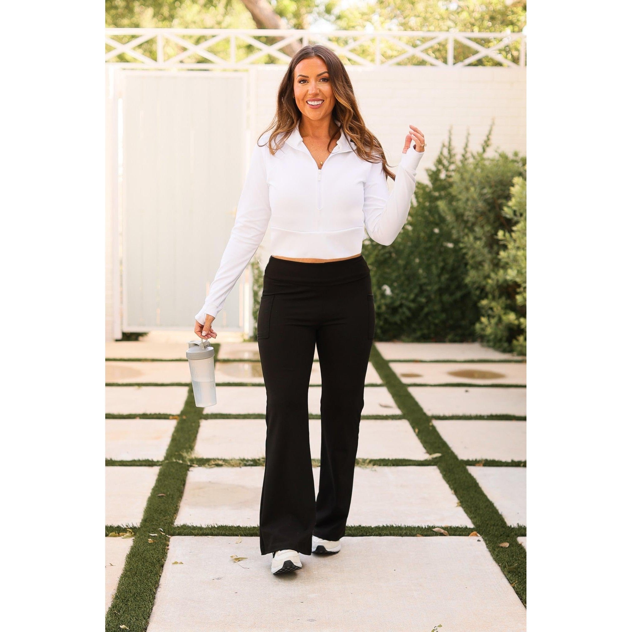 Vanessa - Black Bootcut Leggings - 27