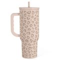 Brown Leopard Slidemate | Slider Tumbler with Handle 40oz