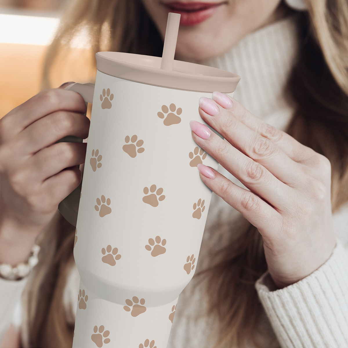 Brown Dog Slidemate | Slider Tumbler with Handle 40oz