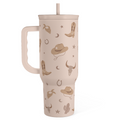 Brown Cowgirl Slidemate | Slider Tumbler with Handle 40oz
