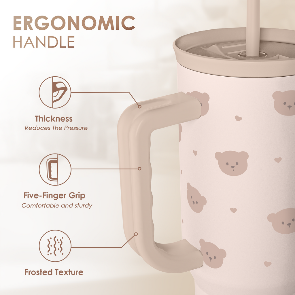 Brown Bear Slidemate | Slider Tumbler with Handle 40oz