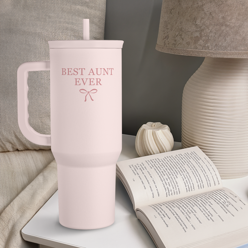 Pink Aunt Slidemate | Slider Tumbler with Handle 40oz