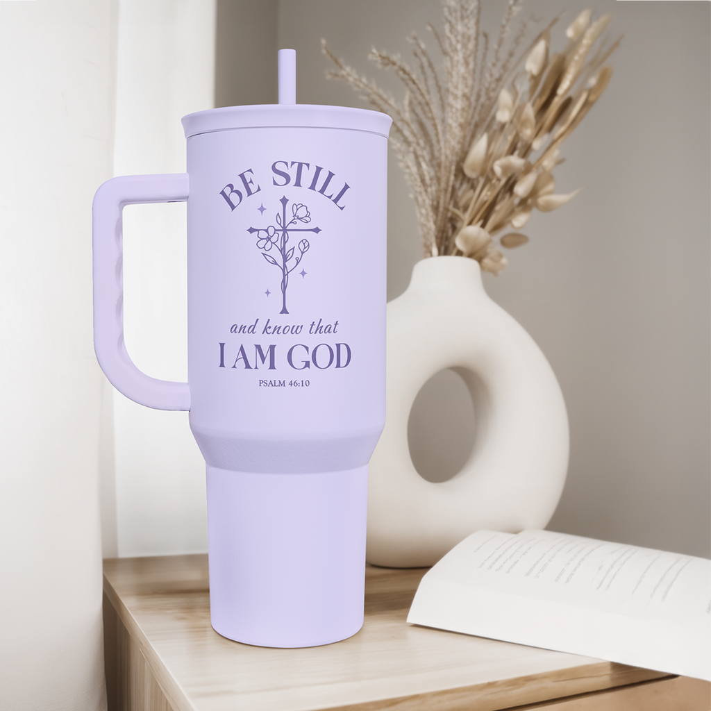 Purple Christian Slidemate | Slider Tumbler with Handle 40oz